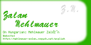zalan mehlmauer business card